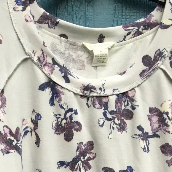 NWT Caslon Long Sleeve Floral Top Plus Size 2X - Picture 7 of 7